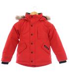 カナダグース CANADA GOOSE LOGAN PARKA ローガンパーカー ダウンジャケット アウター ショート丈 コヨーテファー ロゴ XS 赤 レッド 4591Y /BB
