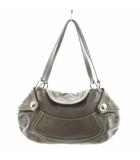 アニヤハインドマーチ ANYA HINDMARCH ハンドバッグ ショルダーバッグ ロゴ レザー カーキ /AN5