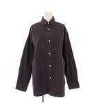マディソンブルー MADISONBLUE LS SHIRT WASHED OUT ロングスリーブウォッシュドアウト シャツ ブラウス 長袖 レギュラーカラー 無地 XS グレー MB000-5007 /BB