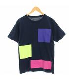 ソフネット SOPHNET. Tシャツ カットソー 半袖 プリント S 紺 ネイビー SOPH-190095 /HN