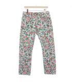 シュプリーム SUPREME Levi's Roses 505 Jeans ローズ505ジーンズ デニムパンツ ジップフライ バラ柄 薔薇柄 総柄 ロゴパッチ W30 L32 水色 ライトブルー 赤 レッド 緑 グリーン 2016SS0505006 /BB