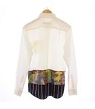 ソフネット SOPHNET. BACK PANELED B.D SHIRT バックパネルボタンダウンシャツ カジュアル 長袖 レギュラーカラー 切替 S 白 ホワイト SOPH-200021 /BB