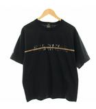 ダブルスタンダードクロージングヒム D/him. Tシャツ カットソー 半袖 ロゴ ライン 48 黒 ブラック 0708-480-231B /HN