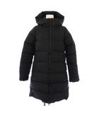 ザノースフェイス THE NORTH FACE WS Down Shell Coat ウインドストッパーダウンシェルコート ナイロン アウター ロング丈 フード ジップアップ ロゴ M 黒 ブラック NDW91964 /BB