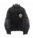 グッチ GUCCI ダウンジャケット ダウンベスト 2way ロゴワッペン アウター 52 黒 ブラック 641311 /AN39