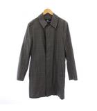 アクアスキュータム AQUASCUTUM ステンカラーコート アウター ロング丈 グレンチェック柄 36 グレー /BB