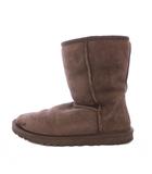 アグ オーストラリア UGG australia CLASSIC SHORT クラシックショート ムートンブーツ スエード ロゴ US6 23cm 茶 ブラウン SN5825 /BB