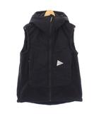 TOP FLEECE VEST ベスト 中綿 ジップアップ 3 黒 AW83-JT637 /TK