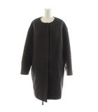 イエナ IENA ラムウールノーカラーコクーンコート ロング丈 アウター 38 グレー 17020900530230 /AN26