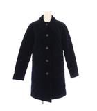 トラディショナルウェザーウェア Traditional Weatherwear キルティングコート アウター ロング丈 ベロア 36 紺 ネイビー /BB