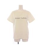 ブルーレーベルクレストブリッジ BLUE LABEL CRESTBRIDGE Tシャツ カットソー 半袖 クルーネック 刺繍 38 白 /BM