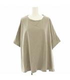 24SS オオーガニックコットン汗ジミ防止ワイドTシャツ カットソー 五分袖 F グレージュ 24070462813110 /HN