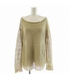 ドゥーズィエムクラス DEUXIEME CLASSE ニット 長袖 麻 リネン ベージュ 19080500707010 /AN35