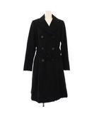 ポールスミス ブラック Paul Smith BLACK チェスターコート ダブル アウター ロング丈 ウール ベルト 40 黒 ブラック /BB