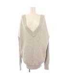 ドゥーズィエムクラス DEUXIEME CLASSE Both neck ボースネックVコットンプルオーバー ニット 長袖 ストレッチ 無地 F グレー 17080500710010 /BB