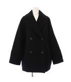 23AW スーパーファインビーバーPコート ピーコート アウター 38 黒 23020462705040 /TK