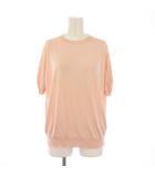 ドルチェ&ガッバーナ ドルガバ DOLCE&GABBANA ニット 半袖 クルーネック 薄手 シルク 無地 ストレッチ F ピンク /BB