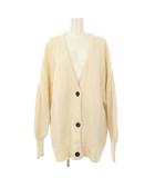 Minami Tanaka VNECK BACK CARDIGAN カーディガン ニット 長袖 2 白 13106-2312 /TK