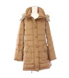 バーバリーブルーレーベル BURBERRY BLUE LABEL ダウンコート 裏地ノバチェック アウター 38 ベージュ E1A50-690-40 /TK