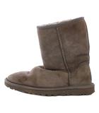 アグ オーストラリア UGG australia CLASSIC SHORT クラシックショート ムートンブーツ スエード ロゴ ワンカラー US6 23cm グレー SN5825 /BB