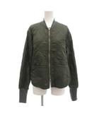 ファイブブラザー FIVE BROTHER 中綿ジャケット F ジップアップ キルティング カーキ /AE