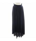 マメクロゴウチ  Mame Kurogouchi Pleated Long Skirt フレアスカート ロング丈 2 紺 ネイビー MM19SS-SK713 /AN27