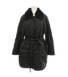 マックス&コー MAX&CO. マックスマーラ 中綿コート ロング コート ファー 40 黒 ブラック /☆G