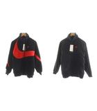 ナイキ NIKE スウッシュ フルジップ ジャケット SWSH FULL ZIP JKT フリースジャケット ロゴ リバーシブル S 黒 ブラック 赤 レッド BQ6546-008 /AN25
