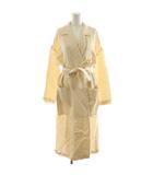 マックスマーラステュディオ Max Mara Studio ガウンコート チェスターコート ロング丈 麻 リネン 38 白 ホワイト 23612103316 /AN46