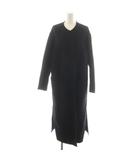 ミューズ ドゥーズィエム クラス MUSE de Deuxieme Classe victorian リバーロングノーカラーコート ウール アウター 38 黒 ブラック 19020500403030 /AN26