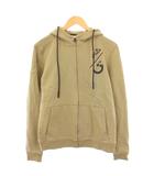  カヴァレリアトスカーナ CAVALLERIA TOSCANA ジップアップパーカー ジャケット アウター スウェット ストレッチ ロゴ プリント M カーキ /BB