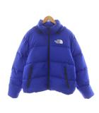 ザノースフェイス THE NORTH FACE RMST Nuptse Jacket EUモデル ヌプシジャケット ダウンジャケット フード ロゴ ナイロン アウター M 青 ブルー NF0A7UQZ /AN35