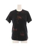 コムデギャルソン COMME des GARCONS AD2016 Tシャツ カットソー クルーネック 総柄 半袖 S 黒 茶 GS-T010 /YM