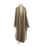 ミューズ ドゥーズィエム クラス MUSE de Deuxieme Classe スムースニットガウンコート ショールカラー ロング丈 ウール アウター ベージュ 19-020-500-4220-3-0 /AN36