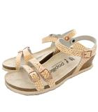 パピリオ Papillio LANA サンダル ラナ マーメイド ヒール 36 23cm メタリックオレンジ /☆G