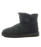 アグ オーストラリア UGG australia ミニベイリーボタン II Mini Bailey Button ムートンブーツ ショートブーツ 25.0cm 黒 ブラック 1016422 /AN5