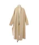 ミューズ ドゥーズィエム クラス MUSE de Deuxieme Classe スムースニットガウン ロングコート アウター 前開きトッパー ウール ストレッチ F ベージュ 16020500428430 /BB