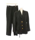  ヴェルサティル VERSATILE シングルスーツ セットアップ テーラードジャケット アウター 総裏地 テーパードパンツ スラックス ジップフライ ウール 42 カーキ /BB