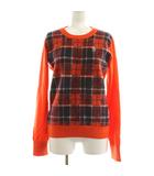 マンシングウェア MUNSINGWEAR ニット セーター チェック柄 長袖 切替 M マルチカラー XSL4224 /OR