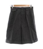 ラルフローレン RALPH LAUREN ショートパンツ ワイド ロールアップ センタープレス ウールモッサ 9 グレー /JS