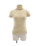 ラルフローレン RALPH LAUREN ニット セーター 半袖 オフタートル ローゲージ 半袖 M 白 ホワイト /JS