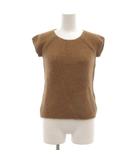 ラルフローレン RALPH LAUREN ニット セーター キャメル ローゲージ 半袖 M 茶 ブラウン /JS