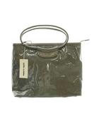 ミラショーン mila schon ハンドバッグ ビニール グレージュ カーキ /AQ ■OS