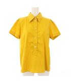 プラダスポーツ PRADA SPORT シャツ 半袖 ハーフボタン 黄色 /TK