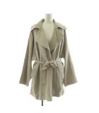 イエナ IENA アセテートコットンショートコート アウター ラップ ベルト付き 36 ベージュ 21020900528010 /NQ