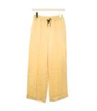 チノ CINOH SATIN RELAX PANTS ワイドパンツ イージーパンツ 36 黄色 23SPT003 /TK