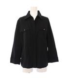 バーバリー ロンドン BURBERRY LONDON シャツジャケット ポケット 42 黒 FCA58-425 /TK