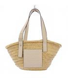 ロエベ LOEWE バスケットバッグ かごバッグ スモール ハンドバッグ トートバッグ ナチュラル タン /KH ■OH