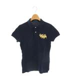 ポロシャツ 半袖 M ネイビー 紺 ゴールド色 /DO