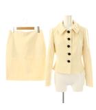 ミラショーン mila schon セットアップスーツ ジャケット ひざ丈スカート 38 アイボリー /DO